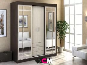 Шкаф-купе Лидер 1К Венге/Дуб белфорт в Мегионе - megion.mebel-tymen.ru | фото