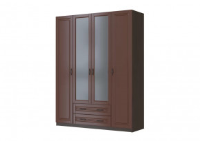 Шкаф ШР-4 "Кантри" 2 зеркала, орех в Мегионе - megion.mebel-tymen.ru | фото