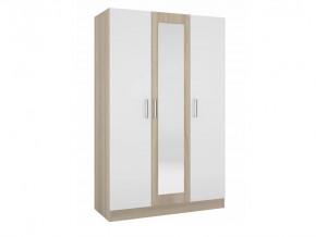 Шкаф трехстворчатый Леси Сонома-Белый в Мегионе - megion.mebel-tymen.ru | фото