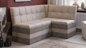 Скамья угловая «Оскар» исп. 2 Микровелюр Wellmart Dark Beige, Latte в Мегионе - megion.mebel-tymen.ru | фото