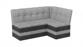 Скамья угловая «Оскар» исп. 2 Микровелюр Wellmart Silver, Graphite в Мегионе - megion.mebel-tymen.ru | фото