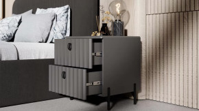 Спальный гарнитур «Тиффани» №2 Серый графит, Графит матовый в Мегионе - megion.mebel-tymen.ru | фото