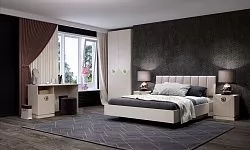 Спальня №2 "Капри" Сатин в Мегионе - megion.mebel-tymen.ru | фото