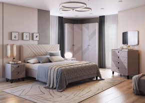 Спальня Кашемир №3, кашемир/сантьяго в Мегионе - megion.mebel-tymen.ru | фото