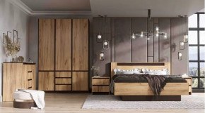 Спальня серия Бостон дуб вотан в Мегионе - megion.mebel-tymen.ru | фото
