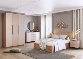 Спальня Тоскана, набор №2, дуб табачный/бисквит в Мегионе - megion.mebel-tymen.ru | фото