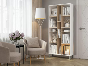 Стеллаж Asti Сонома-Белый в Мегионе - megion.mebel-tymen.ru | фото