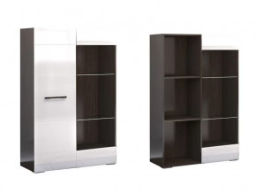 Стеллаж Ненси Венге-Белый глянец в Мегионе - megion.mebel-tymen.ru | фото