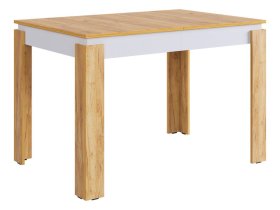 Стол обеденный раздвижной Гермес 2 дуб крафт золотой/белое дерево в Мегионе - megion.mebel-tymen.ru | фото