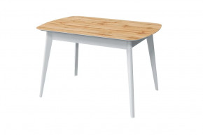 Стол обеденный Прайм, дуб вотан/белый в Мегионе - megion.mebel-tymen.ru | фото