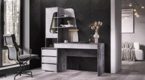 Стол Пифагор Цемент светлый / темный в Мегионе - megion.mebel-tymen.ru | фото