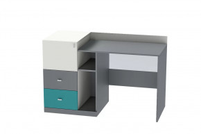 Стол письменный Клео Ст-1, 1300 мм, графит, миндаль, океан Диал в Мегионе - megion.mebel-tymen.ru | фото