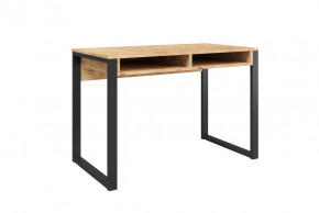 Стол письменный Лунар, дуб бунратти/черный в Мегионе - megion.mebel-tymen.ru | фото