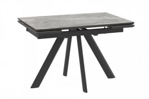 Стол раздвижной Jack-120, stone grey st cer/черный в Мегионе - megion.mebel-tymen.ru | фото