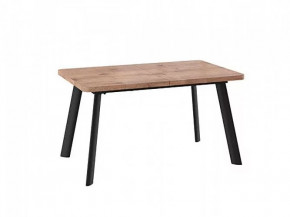 Стол раздвижной LEON LUX RADIAL-140 дуб веллингтон/черный в Мегионе - megion.mebel-tymen.ru | фото