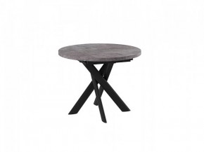 Стол раздвижной RONALDO-100, дымчатая керамика/черный в Мегионе - megion.mebel-tymen.ru | фото