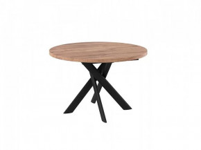 Стол раздвижной RONALDO-120, дуб велингтон/черный в Мегионе - megion.mebel-tymen.ru | фото