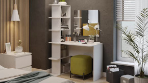 Стол с зеркалом Тип 4 Белый Ясень в Мегионе - megion.mebel-tymen.ru | фото