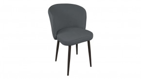Стул «Боско»  Черный муар, Велюр DREAM Grafit (темно-серый) в Мегионе - megion.mebel-tymen.ru | фото