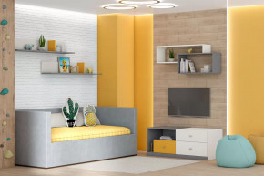 Тумба Клео Т-1, 1200 мм, графит, миндаль, солнечный Диал в Мегионе - megion.mebel-tymen.ru | фото