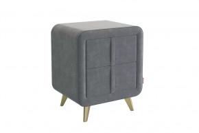 Тумба прикроватная Софи 2 графит (велюр) в Мегионе - megion.mebel-tymen.ru | фото
