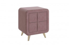 Тумба прикроватная Софи 2 пудра (велюр) в Мегионе - megion.mebel-tymen.ru | фото