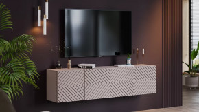 Тумба ТВ Танго Глиняно серый/Холст Латте в Мегионе - megion.mebel-tymen.ru | фото