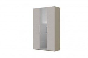 Вива Шкаф распашной ШР-3 1 зеркало Латте/Текстиль в Мегионе - megion.mebel-tymen.ru | фото